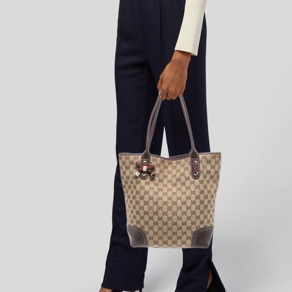 Authentic Gucci GG Canvas New Britt Medium Shoulder Bag - Picture 3 of 14